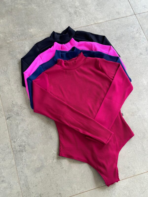 Body Gola Alta Manga Longa Saara Ref: 395