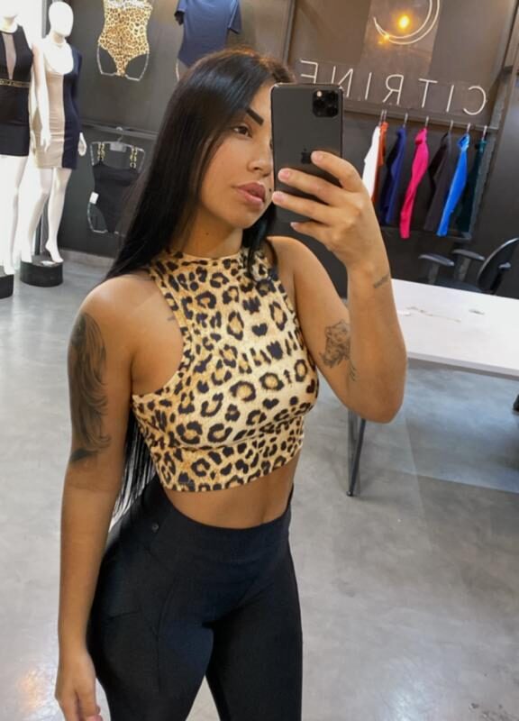 Cropped Arenite Animal Print Ref: 438