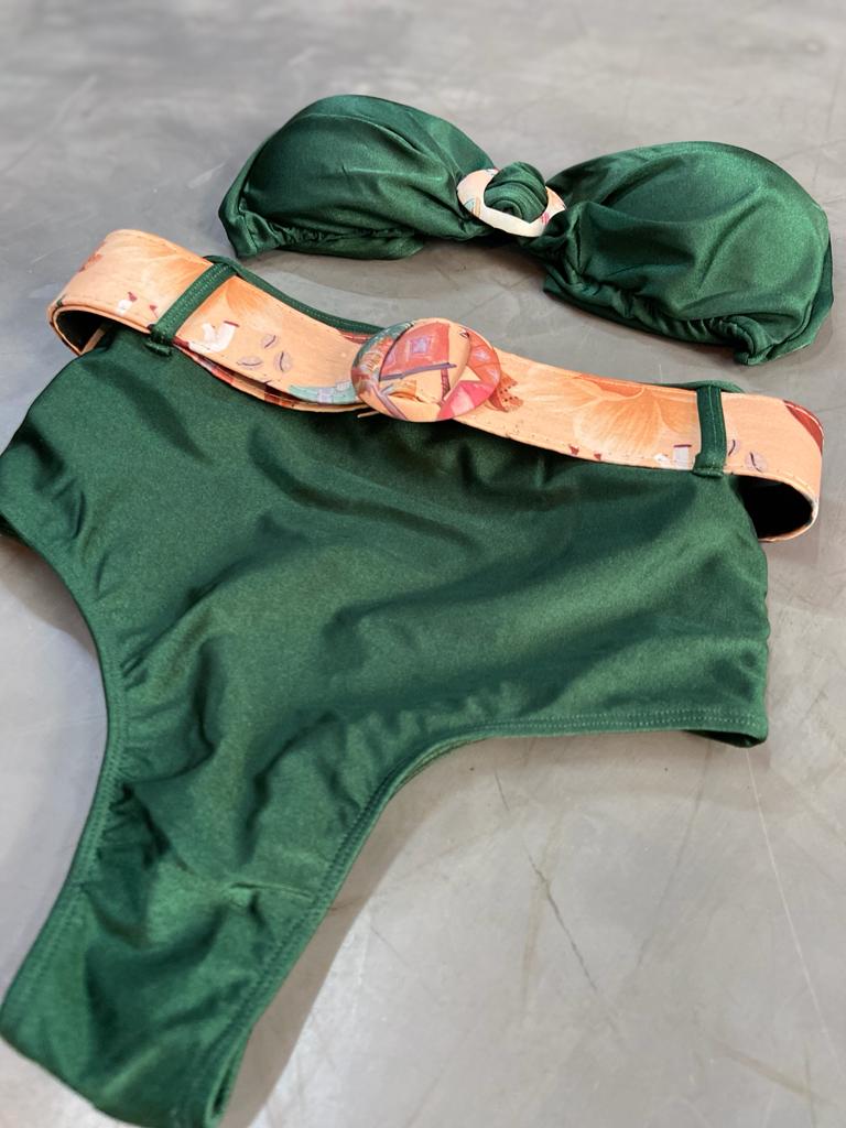 Conjunto Hot Pants Cinto Estampado Ref: 171 - Imagem 3
